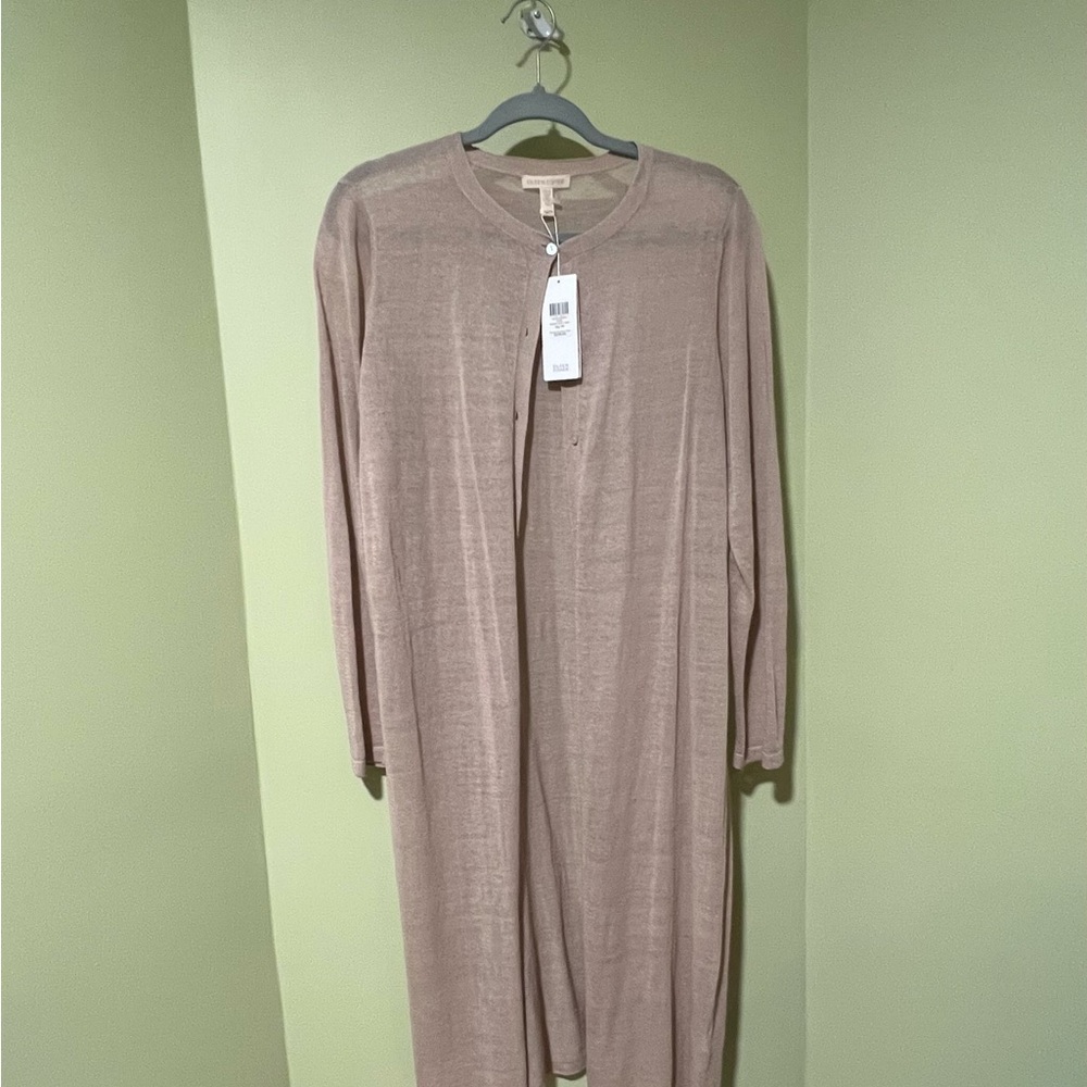 Eileen Fisher Light Brown Knit Cardigan